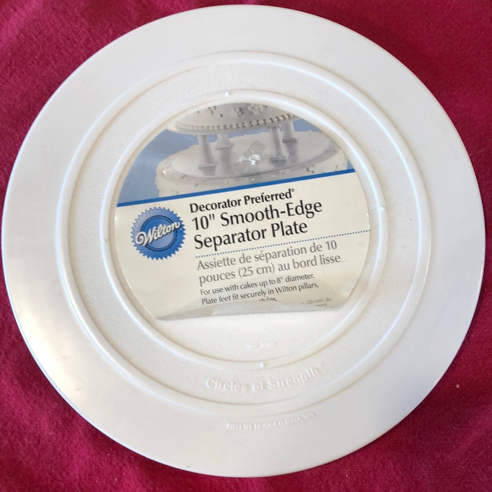 Wilton 8-10-12 inch smooth edge plate
